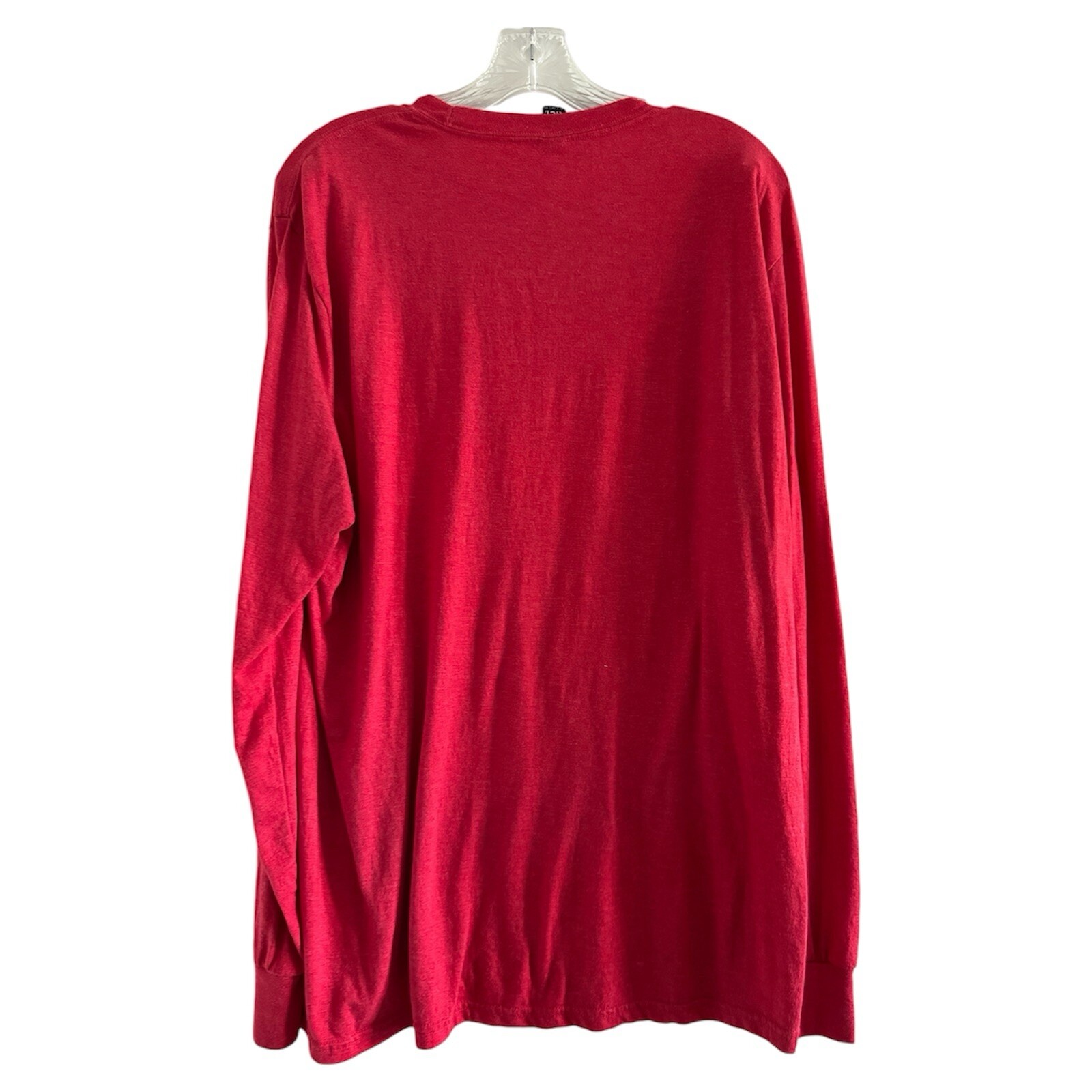 MATER DEI HIGH SCHOOL Men’s Red MD BELIEVE Long Sleeve T-Shirt (X-LARGE)
