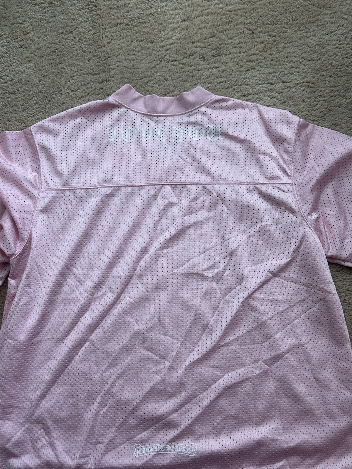 Pink Chrome Hearts Warm Up Jersey Size S