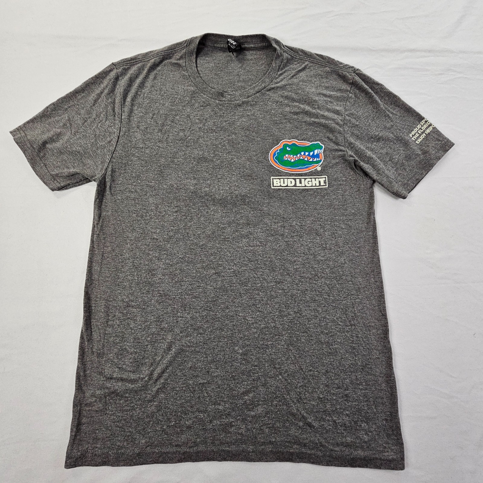 Florida Gators Bud Light Gray Short Sleeve Tri-Blend T-Shirt Men’s S
