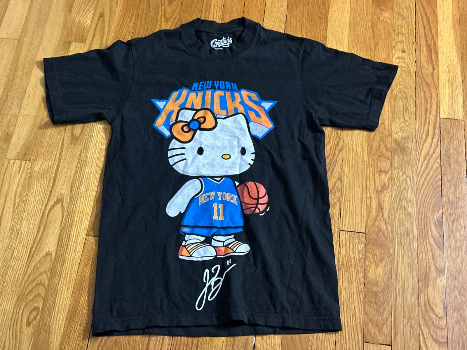 New York Knicks NYK Jalen Brunson #11 Hello Kitty Unisex Shirt Black Heavyweight