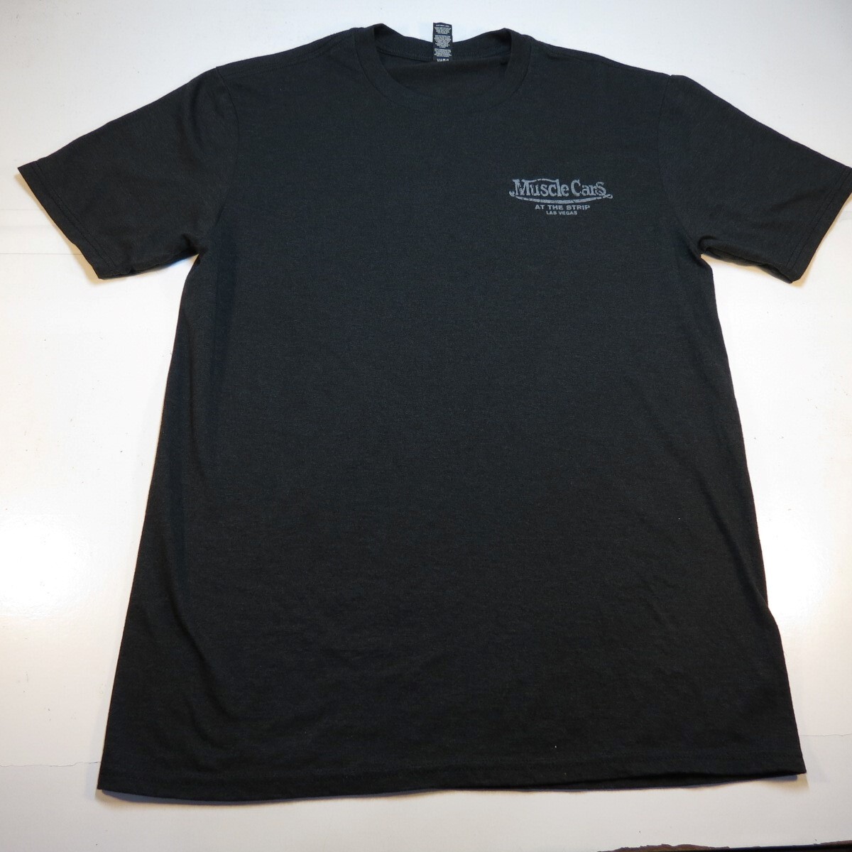 New MUSCLE CARS at the Strip LAS VEGAS Hot Rod Car T SHIRT Sz M Black Tri Blend