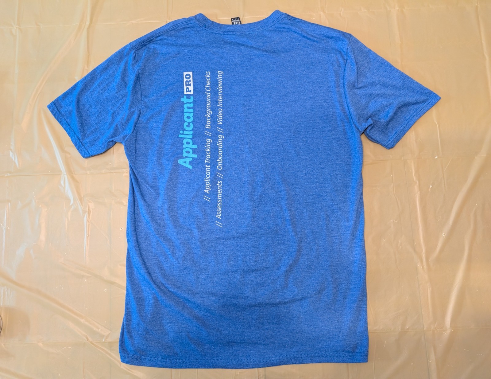 Human Resources T-Shirt Funny Large Blue ApplicantPro Perfect Tri