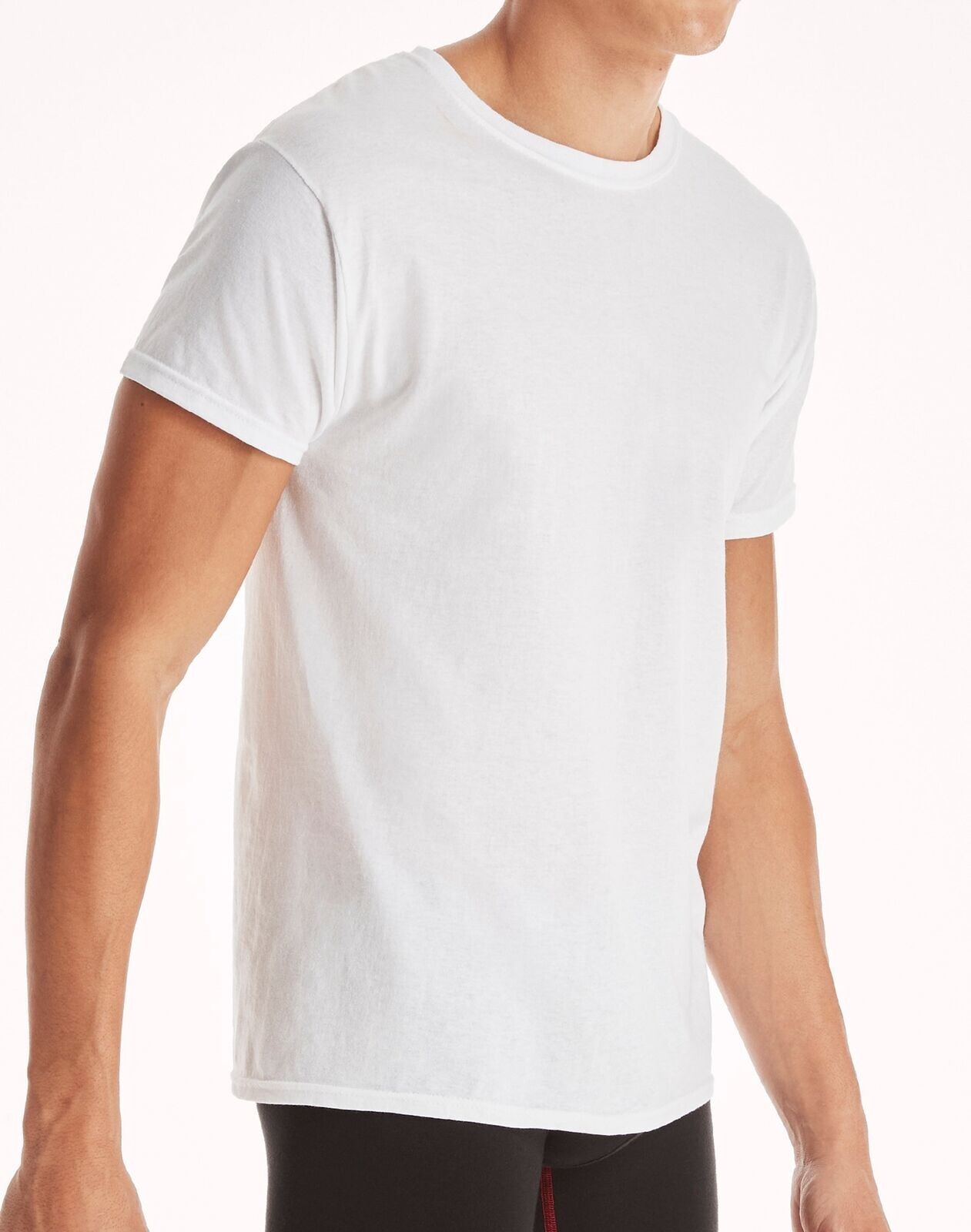 Hanes 10-Pack Men Tee T-Shirt ComfortSoft White Crewneck Undershirt Short Sleeve