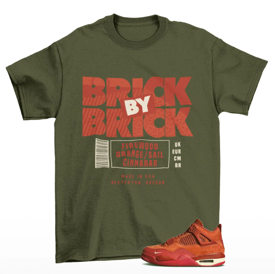 Jd 4 Brick by Brick Sneaker Matching Tee Shirt, TShirt, Unisex, Gift