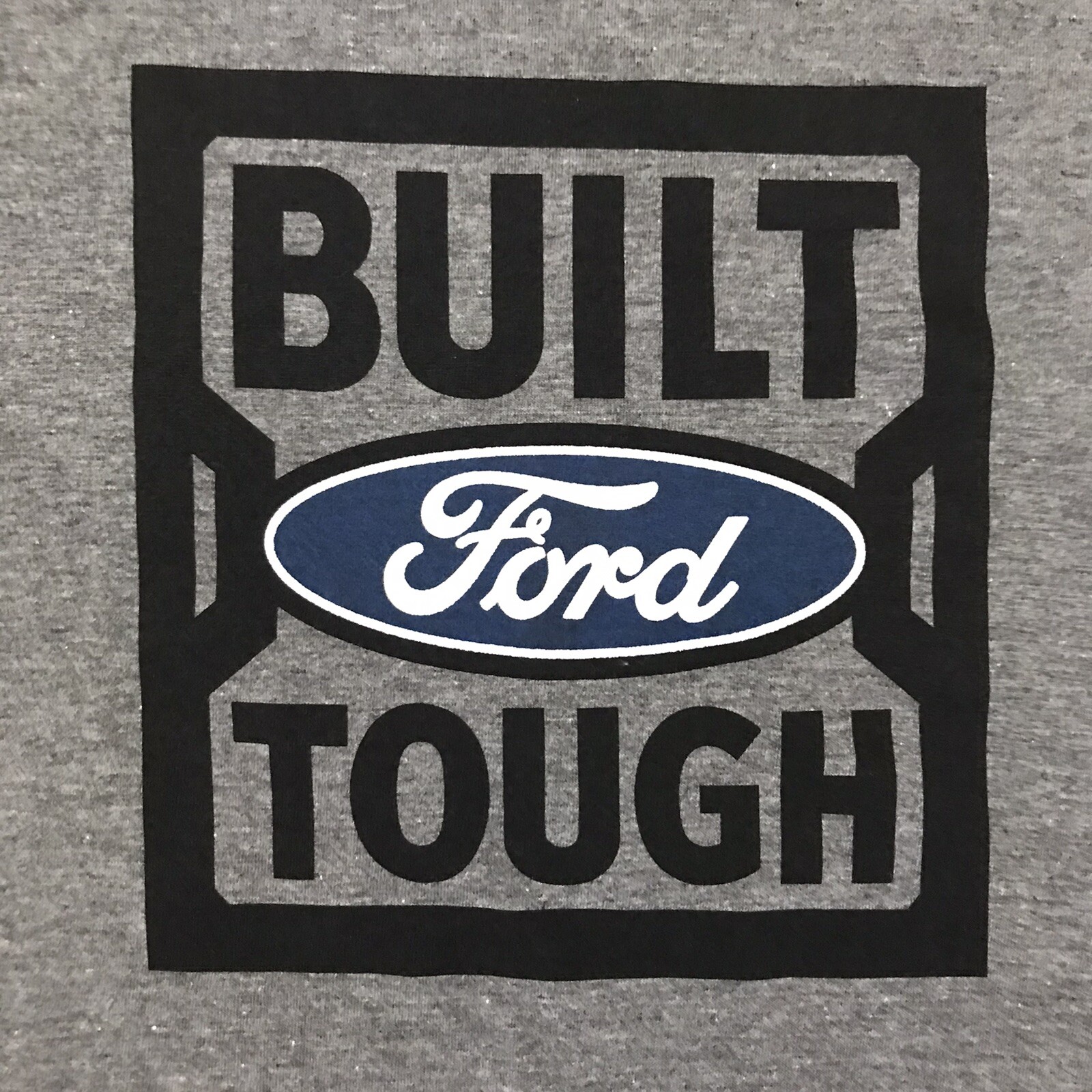 BUILT FORD TOUGH Heather Grey Size Medium T-Shirt by District Perfect Tri NEW!