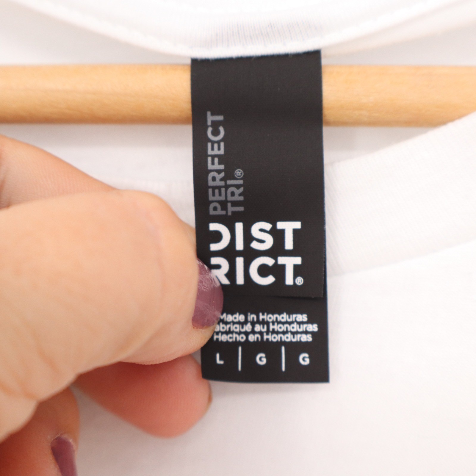 District Perfect Tri Puente Graphic Long Sleeve Tee White Large