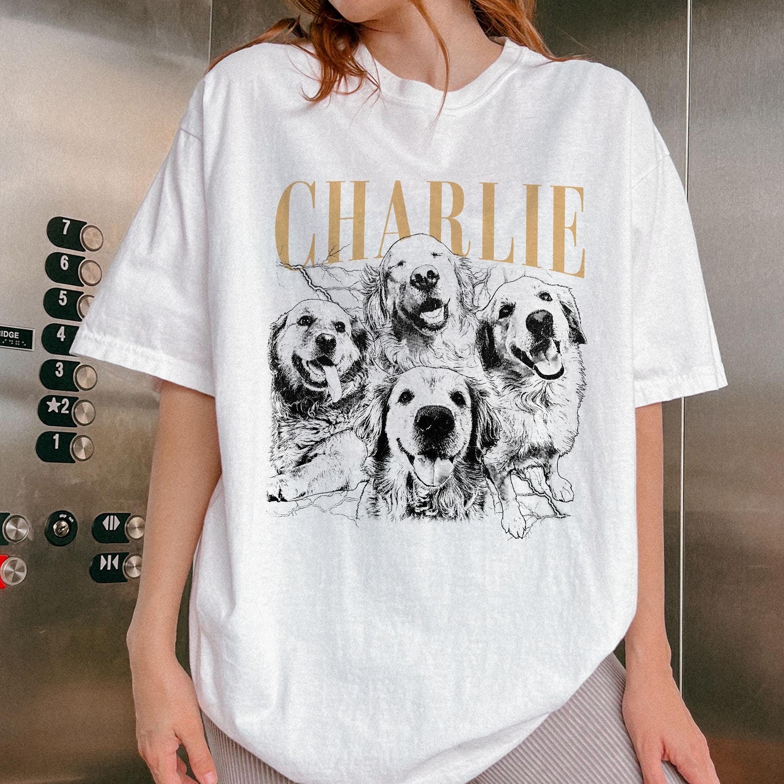 Personalized Pet Photo Name Shirt Custom Dog Cat Lover Gift