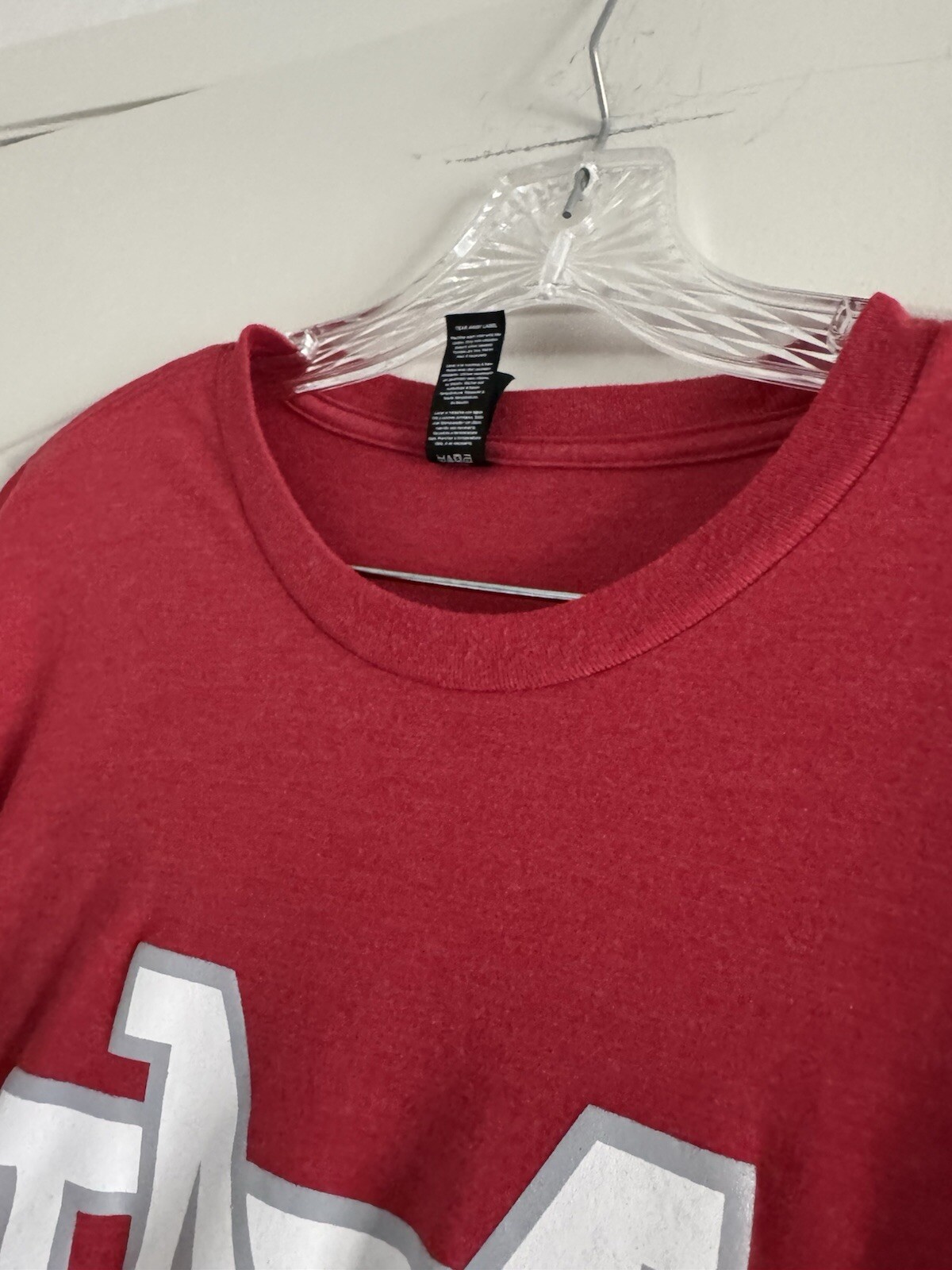 MATER DEI HIGH SCHOOL Men’s Red MD BELIEVE Long Sleeve T-Shirt (X-LARGE)