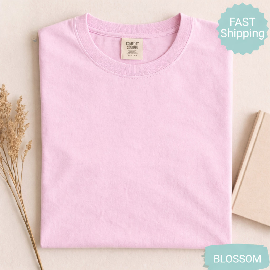 Butterfly Floral Comfort Colors T-Shirt Boho Cottagecore Tee
