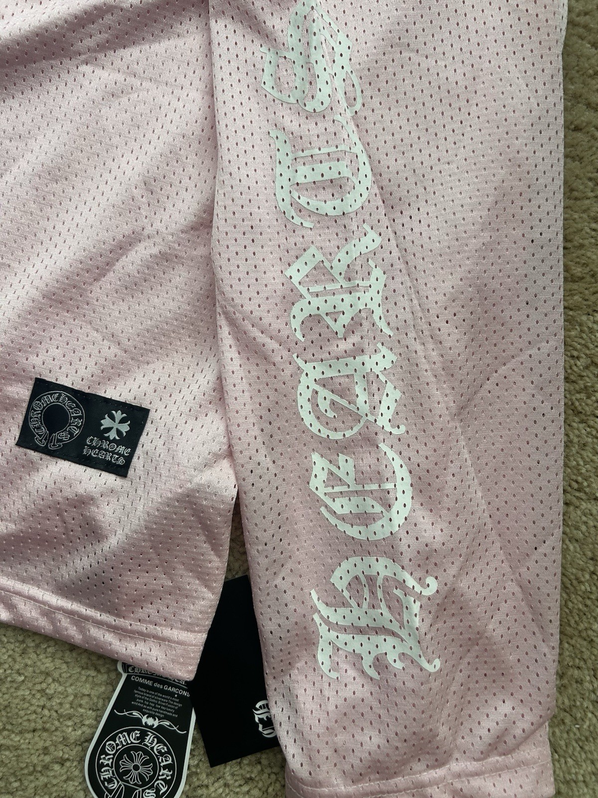 Pink Chrome Hearts Warm Up Jersey Size S