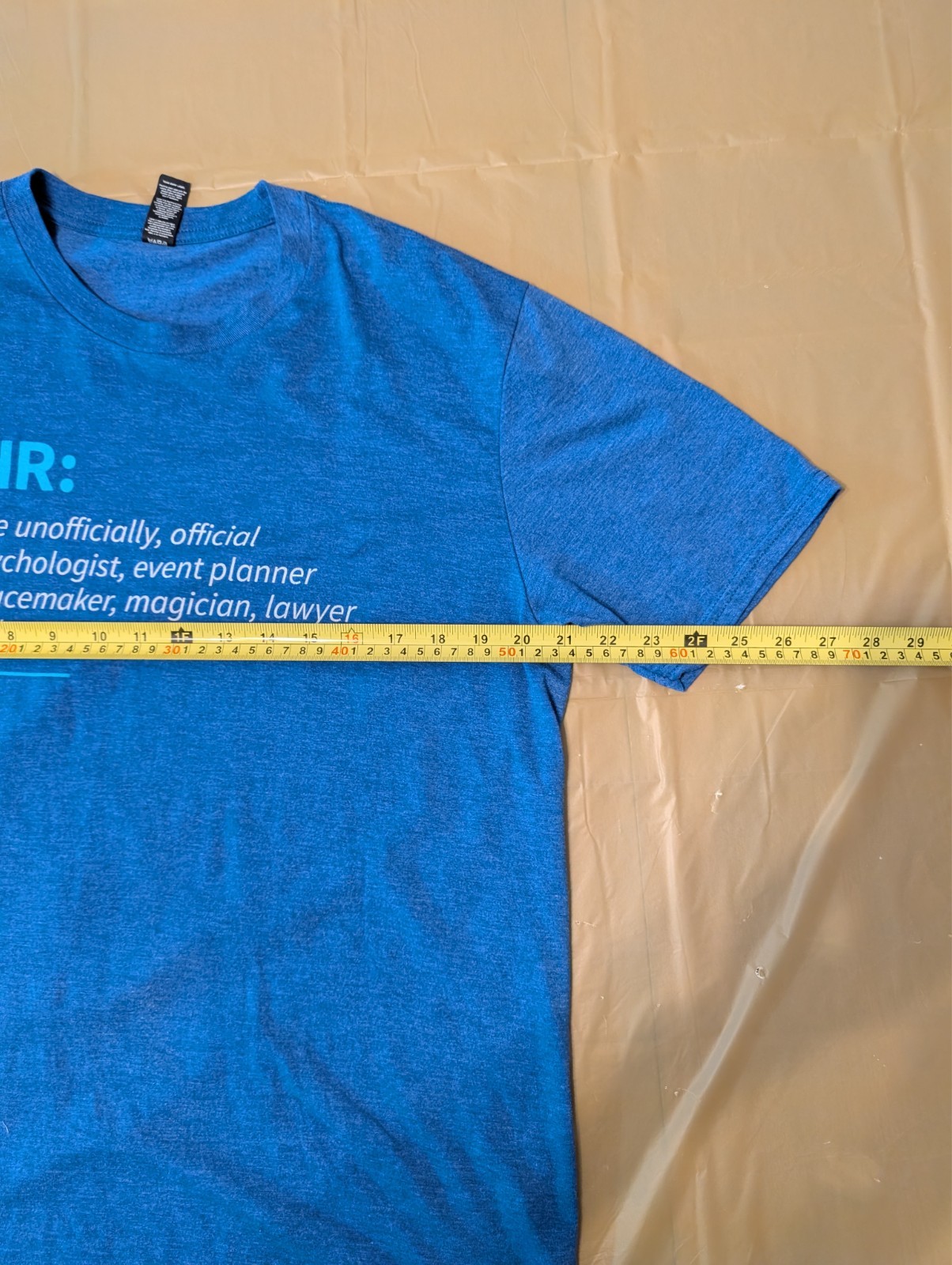 Human Resources T-Shirt Funny Large Blue ApplicantPro Perfect Tri