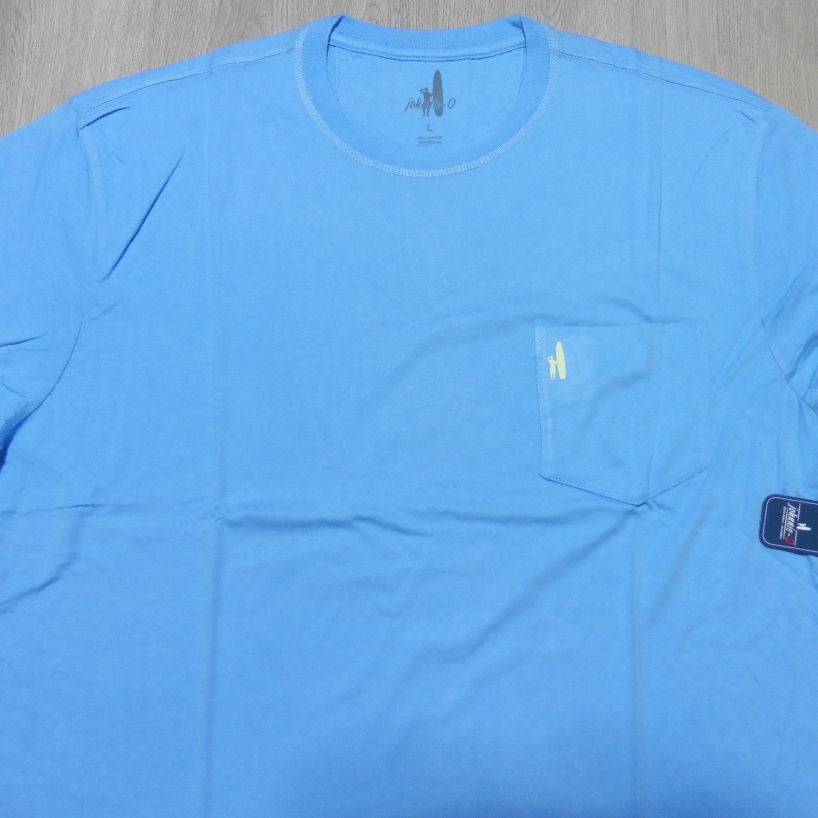 JOHNNIE O Mens S M L XL 2XL T SHIRT MALIBLU PALM PARADISE GOLF BLUE GOLF TEE