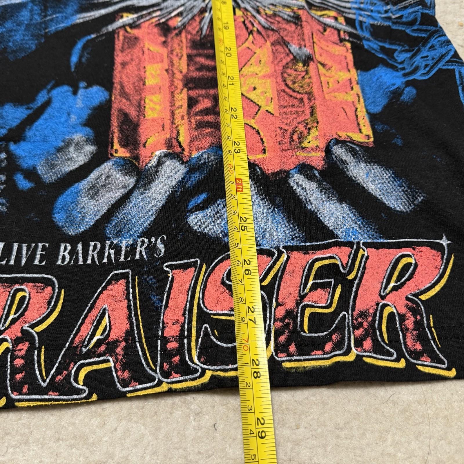 BackStock Co Hellraiser Pinhead AOP Shirt Clive Barker Horror Men’s Large Black