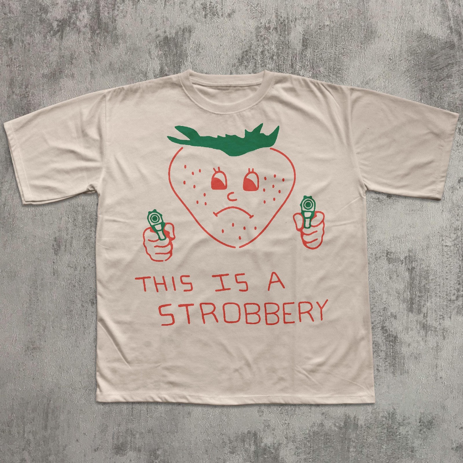This Is Strobbery Funny Strawberry T-Shirt Retro Vintage Graphic Tee