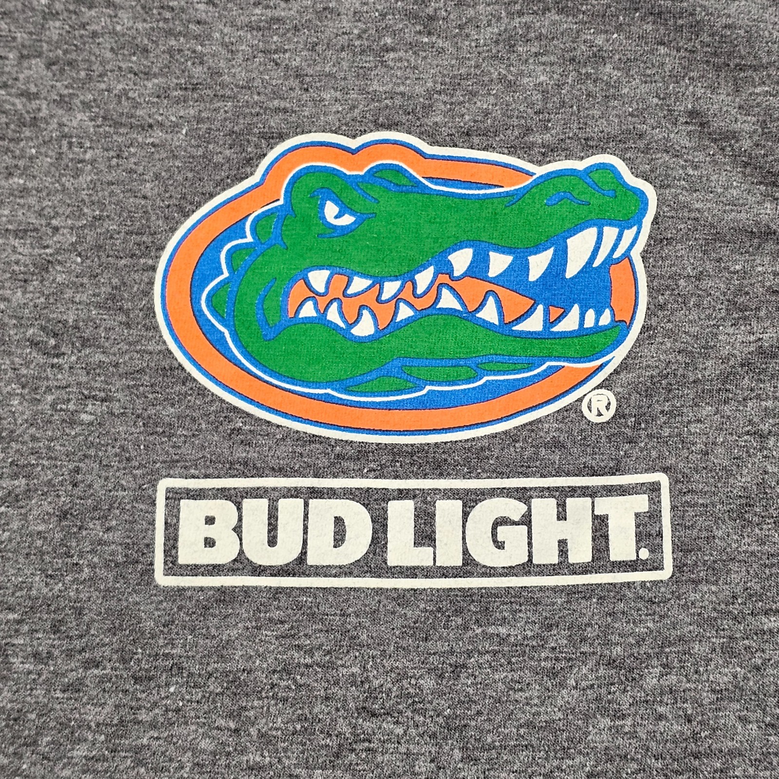 Florida Gators Bud Light Gray Short Sleeve Tri-Blend T-Shirt Men’s S