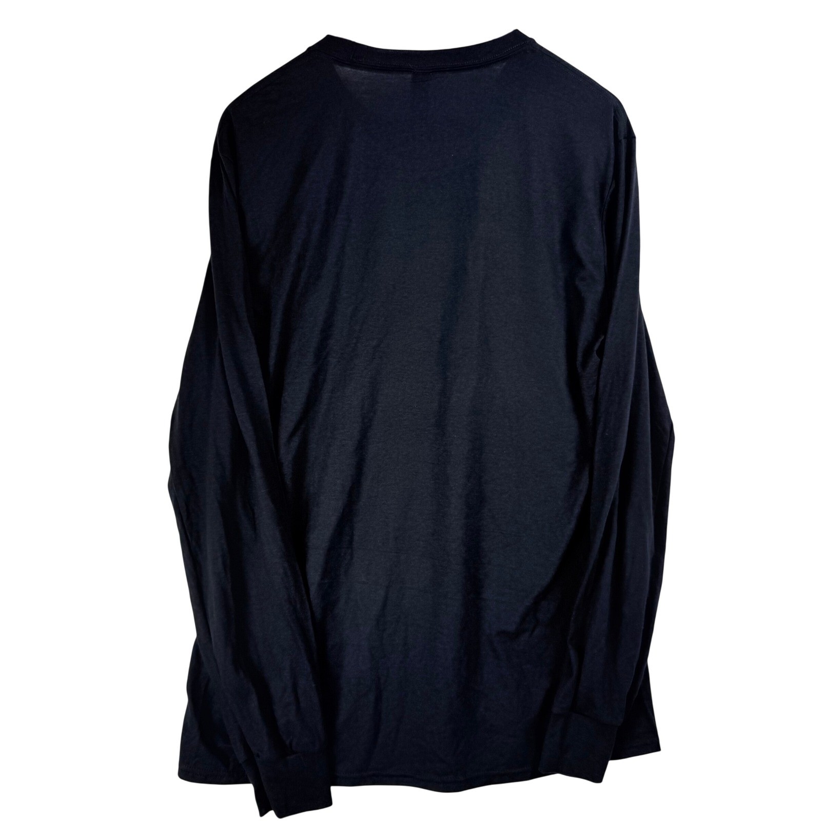 District Perfect Tri Long Sleeve Shirt Black Out Front Rainbow Pride Mens Large