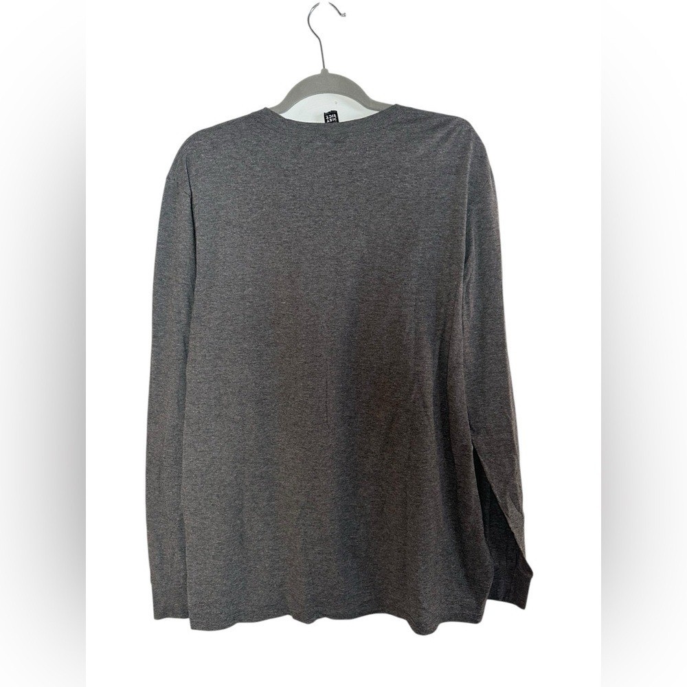District Perfect Tri Long Sleeve “Rest Day” Graphic Tee Gray XL