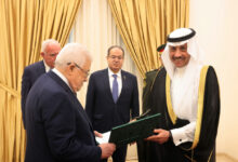 عباس يتسلم أوراق اعتماد نايف السديري كأول سفير للسعودية غير مقيم لدى الفلسطينيين