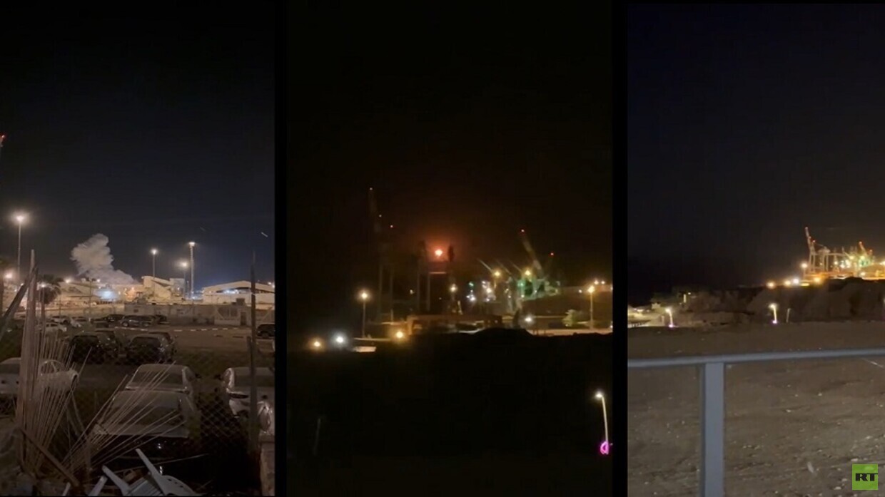 انفجار مسيرة في ميناء إيلات الإسرائيلي / RT