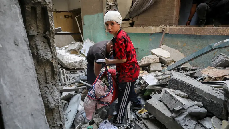 من الدمار في غزة نتيجة القصف الإسرائيلي - رويترز