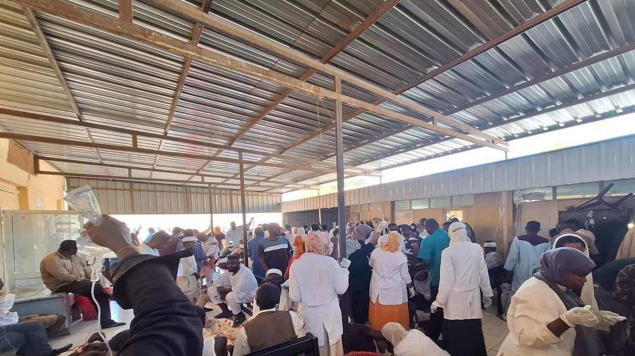 صورة متداولة على وسائل التواصل لمستشفى النو حاليا