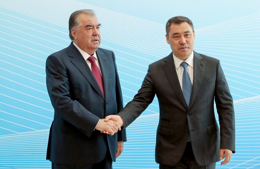 رئيسا قرغيزستان صدر جباروف وطاجيكستان إمام علي رحمون / Sputnik