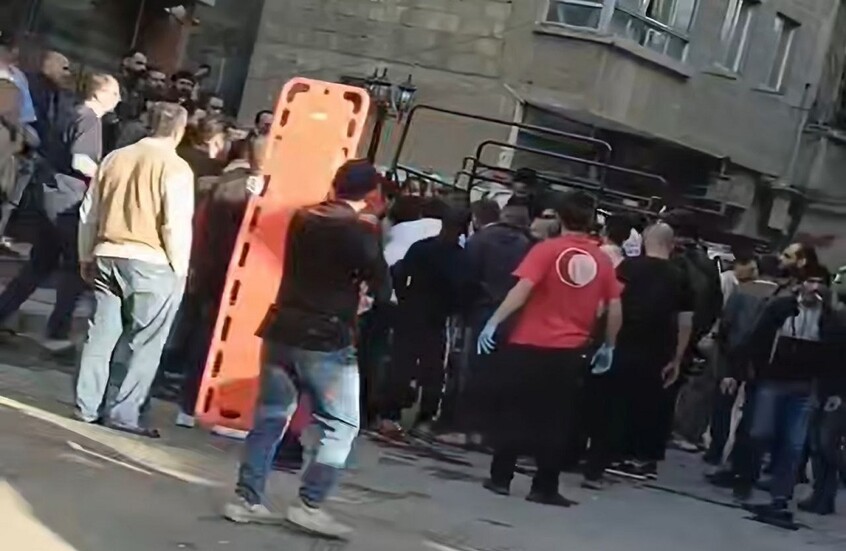 لقطة من مقطع فيديو قيل إنه في اعقاب سقوط قذيفة هاون في مدينة جرمانا بريف العاصمة دمشق / مواقع التواصل الاجتماعي