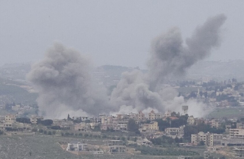 من الاستهداف الإسرائيلي لبلدة الخيام اللبنانية - 28 مارس 2025. / Gettyimages.ru