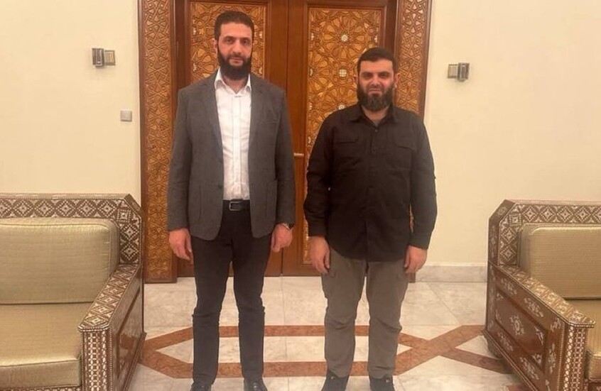 حسين السلامة رئيس جهاز الاستخبارات في سوريا والرئيس أحمد الشرع / - "X" / RT