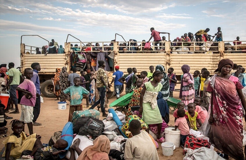 نازحون فارون من الحرب السودانية، معبر جودة الحدودي في جنوب السودان، أرشيف / Globallookpress