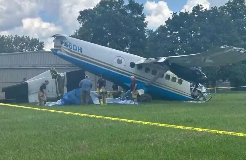 20 شخصا ينجون من تحطم طائرة في ولاية تينيسي الأمريكية