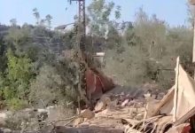 ركام المنزل الذي تم تفجيره في كفركلا / منصة "إكس"