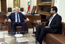 الرئيس اللبناني جوزيف عون والنائب فراس حمدان.