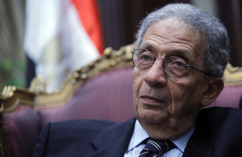 أمين عام الجامعة العربية الأسبق عمرو موسى / AP
