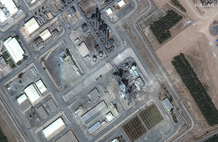 موقع "أراك" النووي والأضرار التي لحقت به جراء الحرب الاخيرة بين إسرائيل وإيران - إيران. / Gettyimages.ru