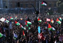 مظاهرات مساندة للفلسطينيين في إيطاليا / AP