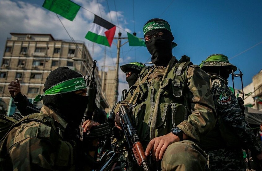 عناصر كتائب القسام الجناح العسكري لحركة حماس