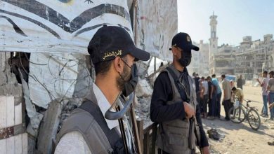 صورة لعناصر الأمن الداخلي الفلسطيني تنتشر في غزة حسب وسائل إعلام عبرية.