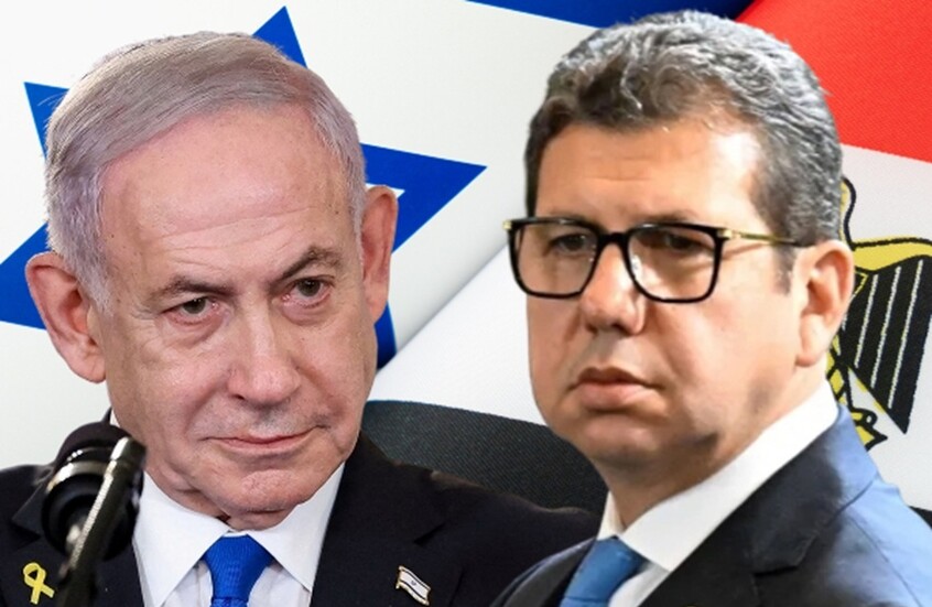 رئيس المخابرات المصرية حسن رشاد ورئيس الوزراء الإسرائيلي بنيامين نتنياهو / RT