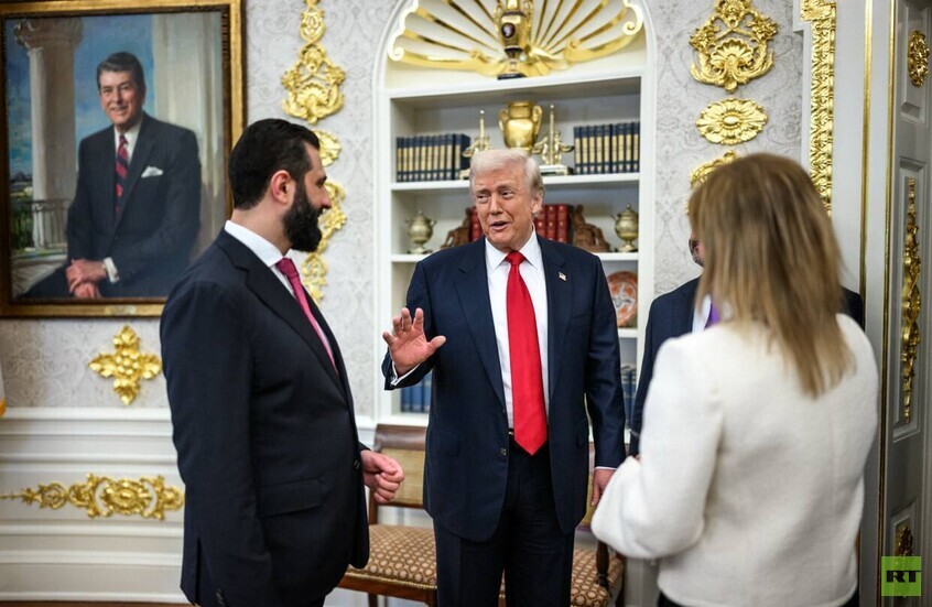 الصورة من حساب ترامب على منصة "تروث سوشيل" / RT