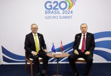 الرئيس التركي رجب طيب أردوغان ورئيس الوزراء الأسترالي أنتوني ألبانيزي / Gettyimages.ru