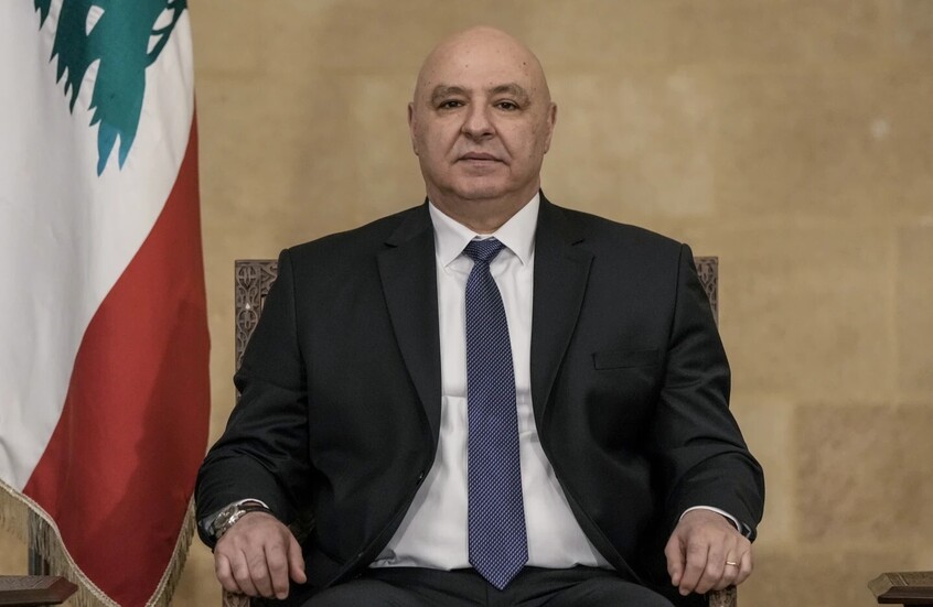الرئيس اللبناني جوزيف / AP
