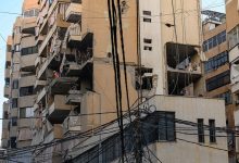 الشقة المستهدفة في الغارة الإسرائيلية على الضاحية الجنوبية في 23 نوفمبر 2025. / Gettyimages.ru