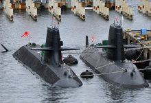 غواصات ترسو في أحد الموانئ اليابانية - صورة أرشيفية. / Gettyimages.ru