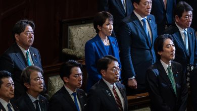 رئيسة وزراء اليابان سناي تاكايتشي، خلال جلسة حل البرلمان. / Gettyimages.ru