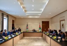 ملك الأردن عبد الله الثاني خلال استقبلاله أعضاء مجلس نقابة الصحفيين الأردنيين / RT
