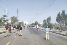 Police and protesters clash near the US consulate in Karachi on March 1, 2026 / screengrab via Geo News