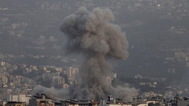 تصاعد الدخان من مناطق متفرقة في أعقاب الهجمات التي وقعت في منطقة الضاحية الجنوبية لبيروت، في 12 مارس 2026. / Gettyimages.ru