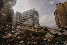 الدمار في الضاحية الجنوبية نتيجة القصف الإسرائيلي / AP