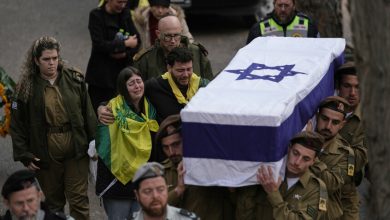 مراسم دفن جندي إسرائيلي قتلى في اشتباك مسلح في جنوب لبنان / AP